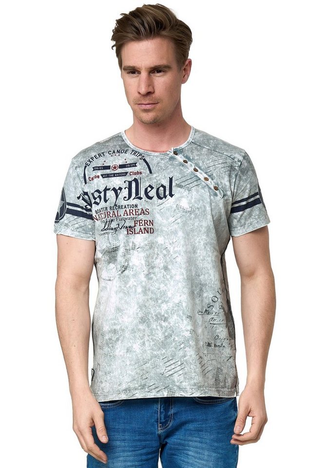Rusty Neal T-Shirt mit coolem Logo-Print von Rusty Neal