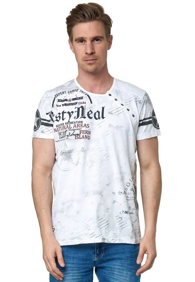 Rusty Neal T-Shirt mit coolem Logo-Print von Rusty Neal