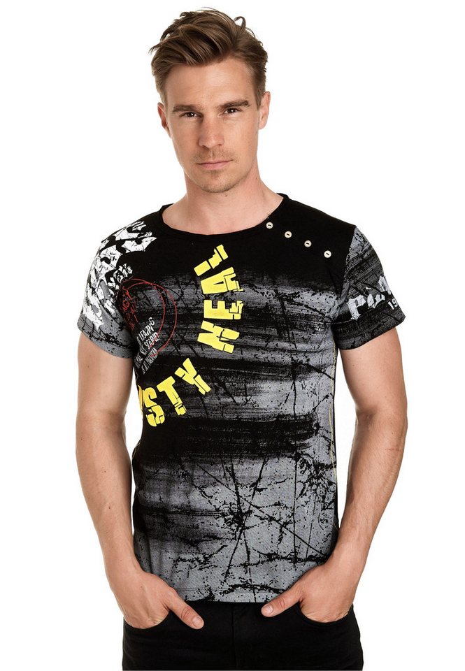 Rusty Neal T-Shirt mit großflächigem Front-Print von Rusty Neal