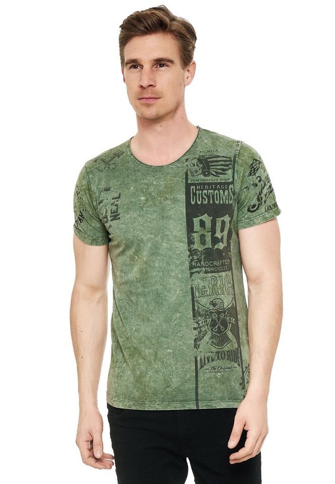 Rusty Neal T-Shirt mit modernem Print von Rusty Neal