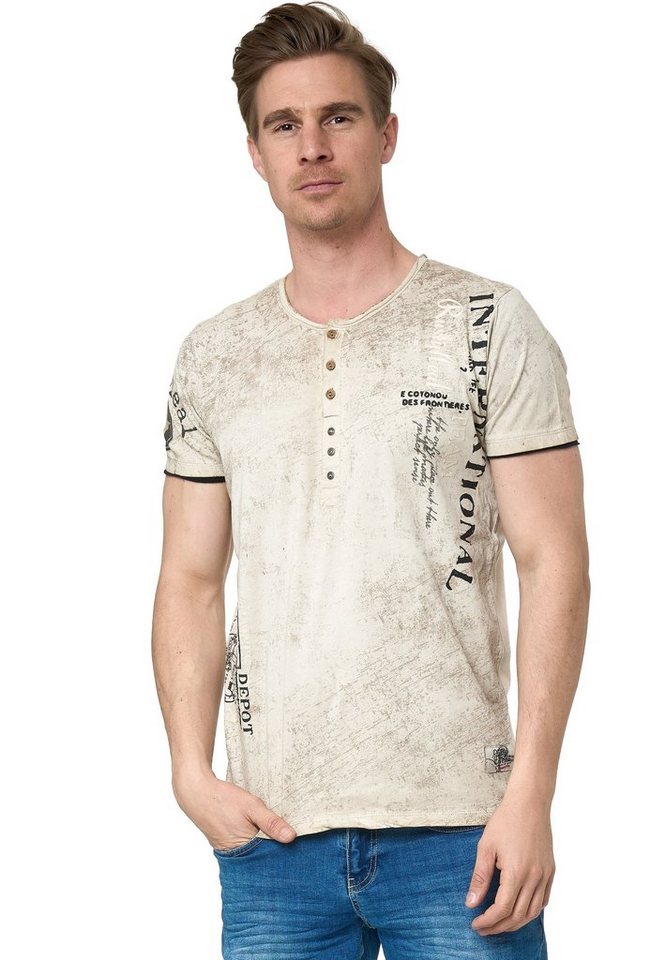 Rusty Neal T-Shirt mit seitlichem Print von Rusty Neal