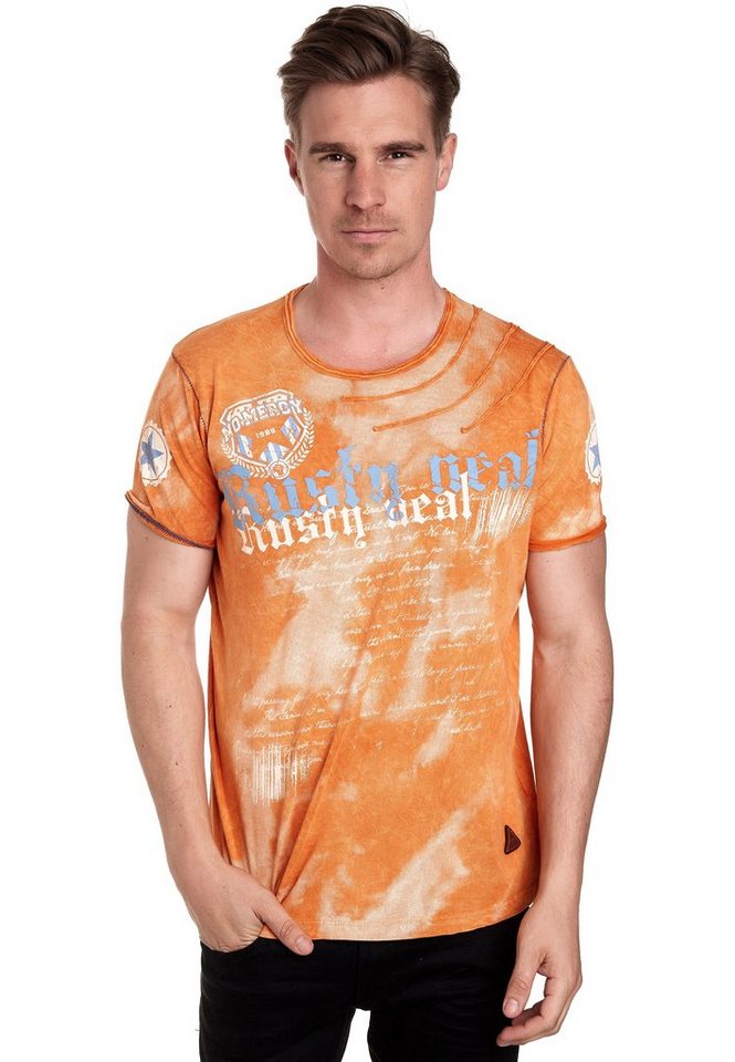 Rusty Neal T-Shirt mit toller Batik-Optik Rusty Neal T-Shirt mit toller Batik-Optik von Rusty Neal