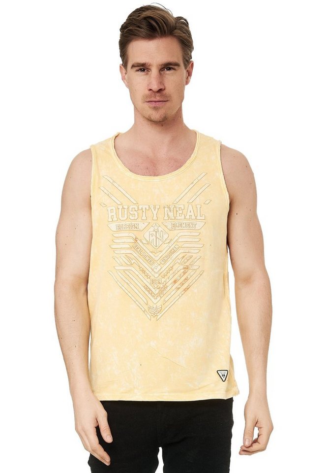 Rusty Neal Tanktop mit modernem Print von Rusty Neal