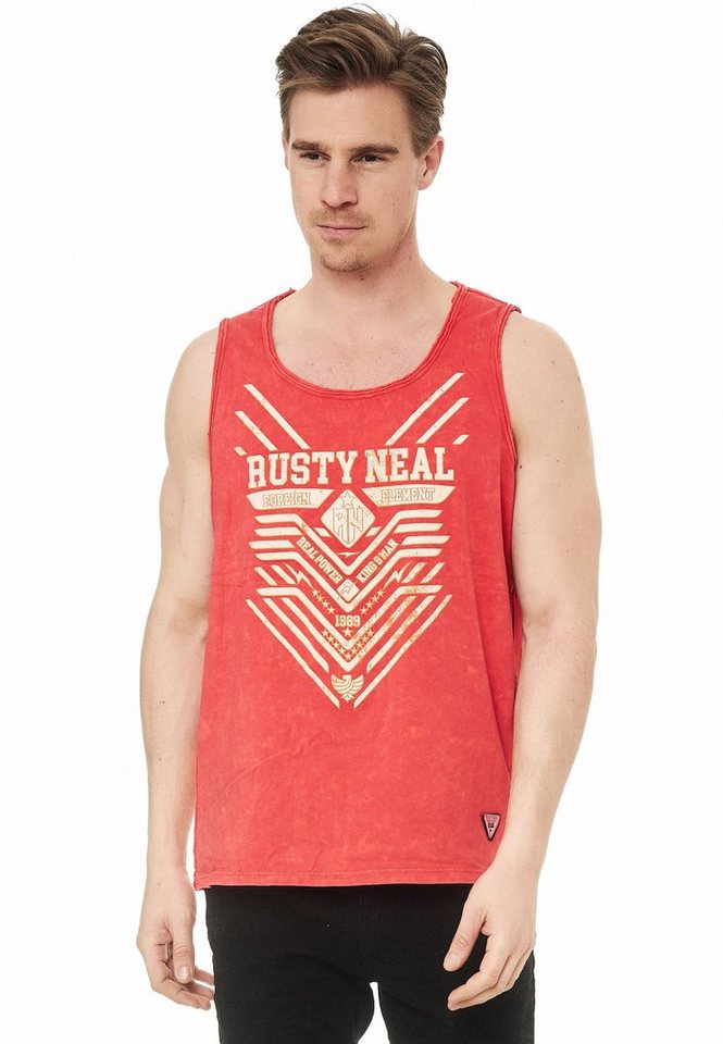 Rusty Neal Tanktop mit modernem Print von Rusty Neal