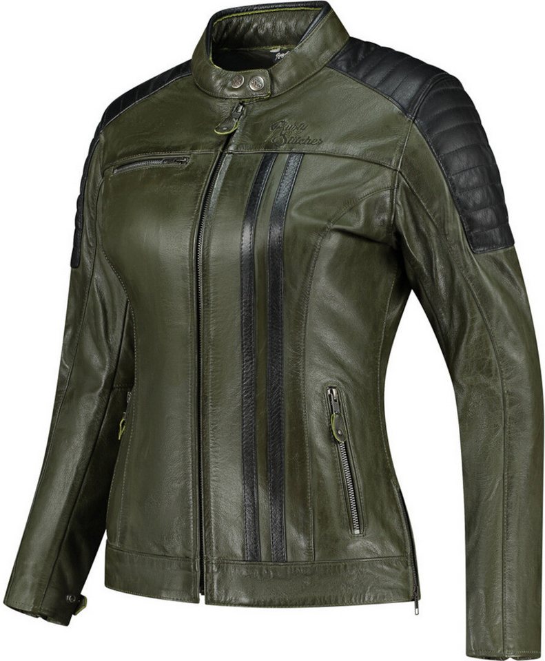 Rusty Stitches Motorradjacke Alice Damen Motorrad Lederjacke von Rusty Stitches