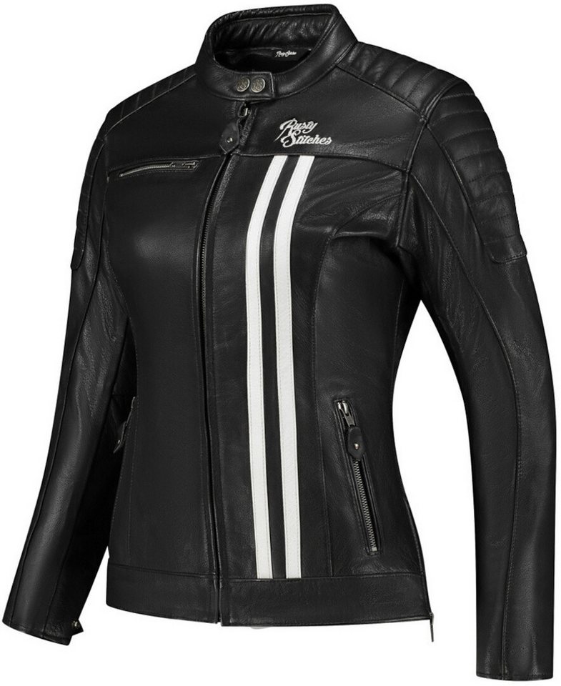 Rusty Stitches Motorradjacke Alice Damen Motorrad Lederjacke von Rusty Stitches