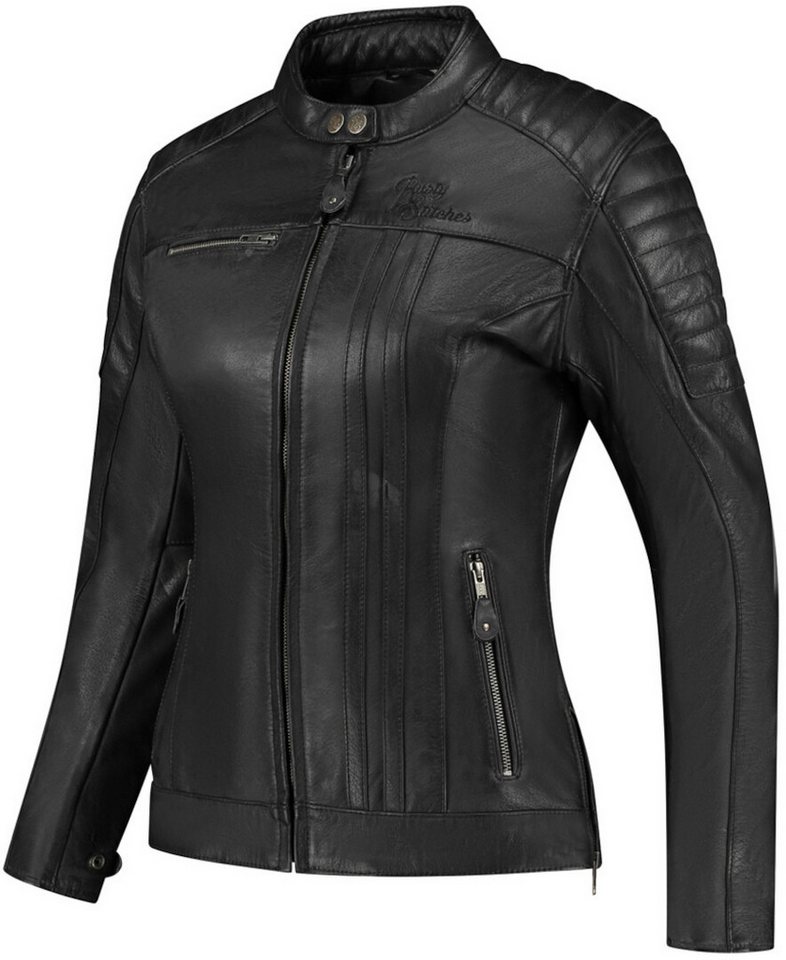 Rusty Stitches Motorradjacke Alice Damen Motorrad Lederjacke von Rusty Stitches