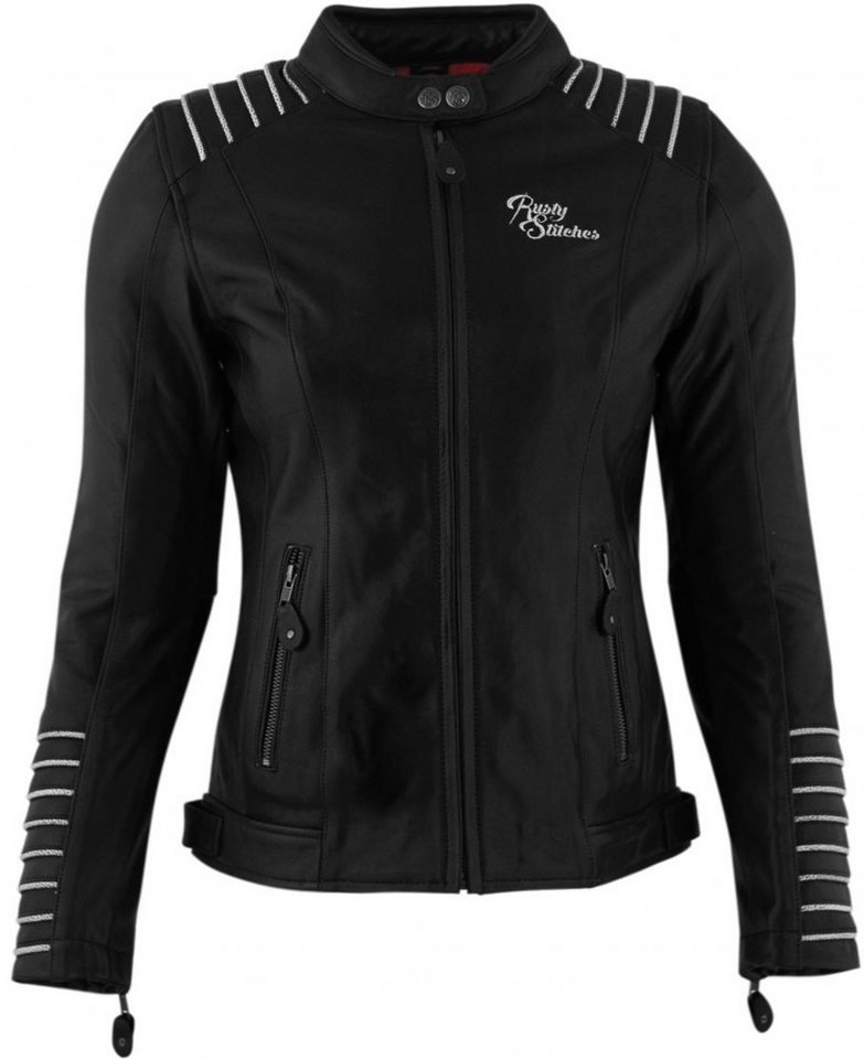 Rusty Stitches Motorradjacke Amanda Damen Motorrad Lederjacke protektoren von Rusty Stitches