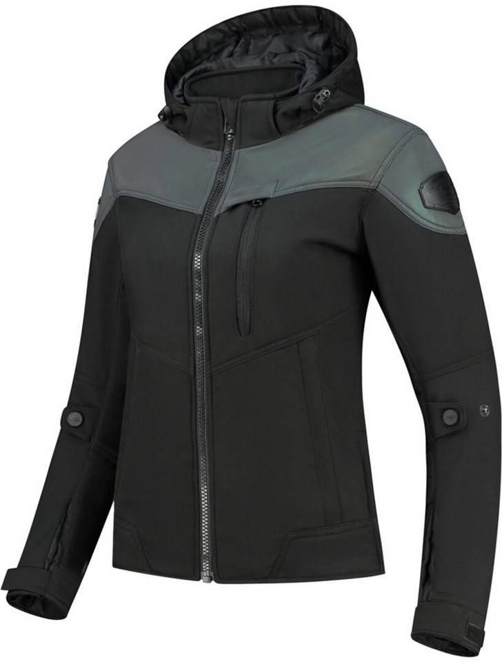 Rusty Stitches Motorradjacke Ann Damen Motorrad Textiljacke herausnehmbares von Rusty Stitches
