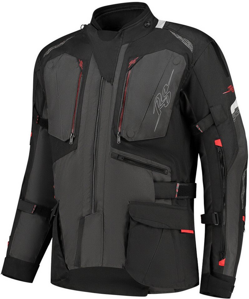 Rusty Stitches Motorradjacke Cliff Wasserdichte Motorrad Textiljacke von Rusty Stitches