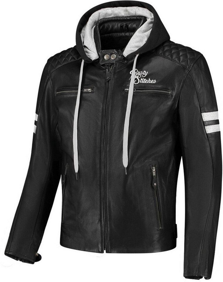 Rusty Stitches Motorradjacke Jari Hooded V2 Motorrad Lederjacke von Rusty Stitches