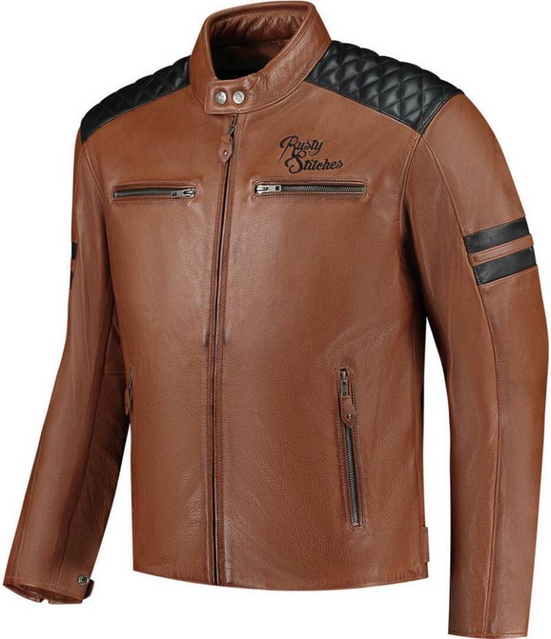 Rusty Stitches Motorradjacke Jari V2 Motorrad Lederjacke von Rusty Stitches
