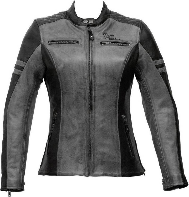 Rusty Stitches Motorradjacke Joyce Damen Motorrad Lederjacke herausnehmbares Innenfutter von Rusty Stitches