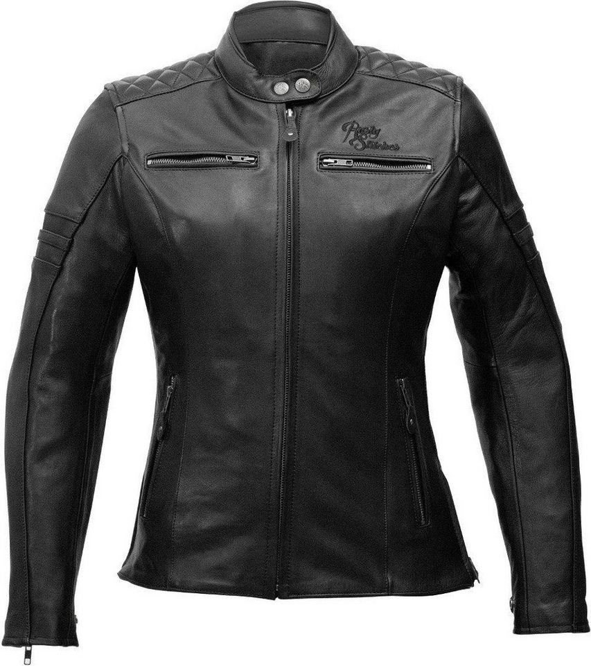Rusty Stitches Motorradjacke Joyce Damen Motorrad Lederjacke herausnehmbares Innenfutter von Rusty Stitches