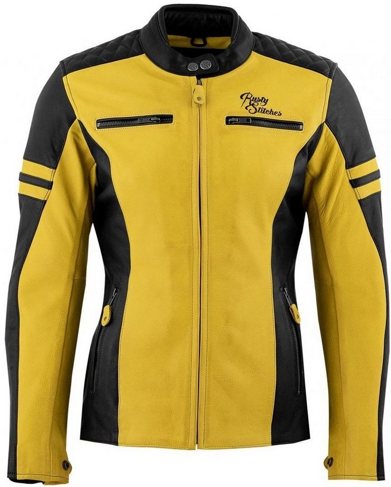 Rusty Stitches Motorradjacke Joyce Damen Motorrad Lederjacke von Rusty Stitches
