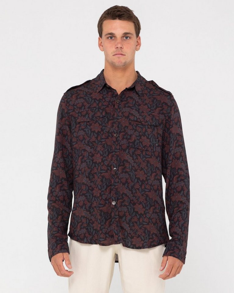 Rusty Langarmhemd DARK BATIK UTILITY LONG SLEEVE SHIRT von Rusty