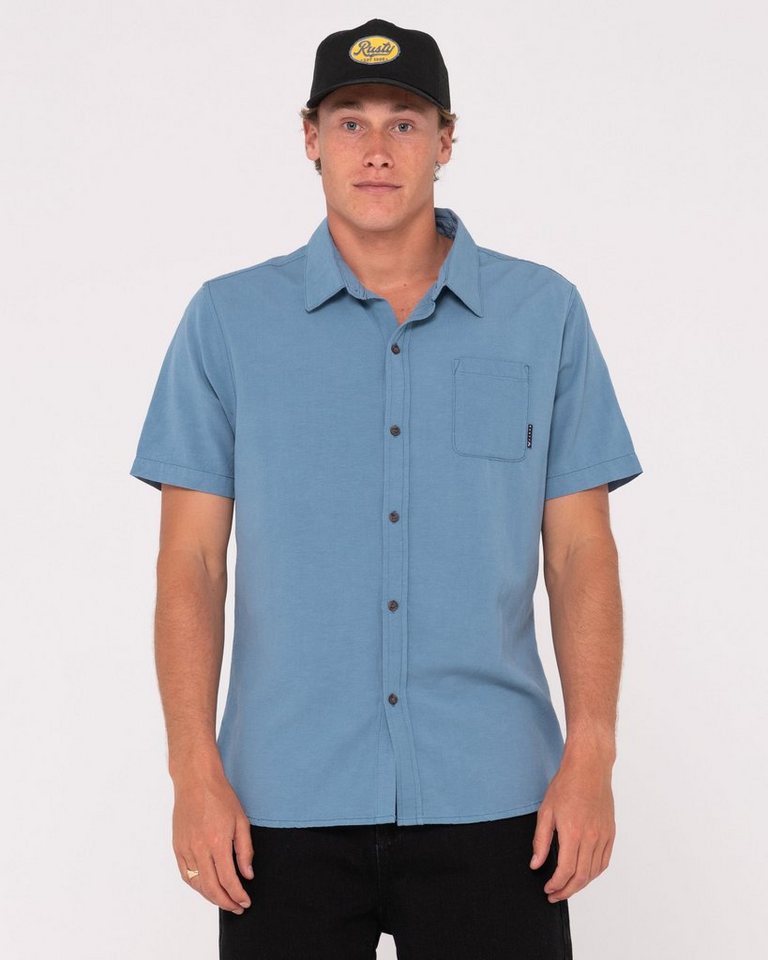 Rusty Leinenhemd Overtone Short Sleeve Linen Shirt von Rusty