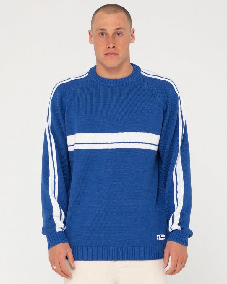 Rusty Strickpullover White LINES KNIT SWEATER von Rusty