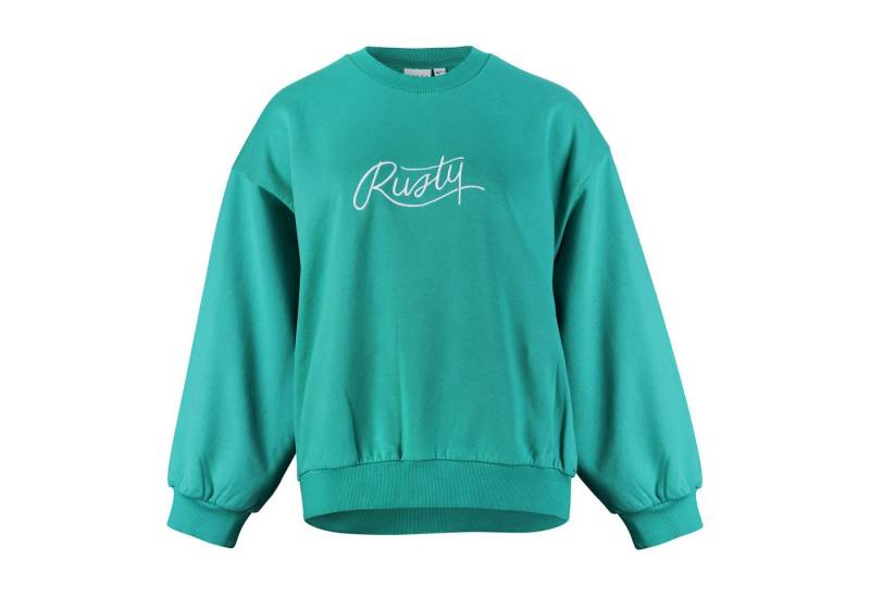 Rusty Sweatshirt RUSTY SCRIPT OVERSIZE CREW NECK FLEECE von Rusty