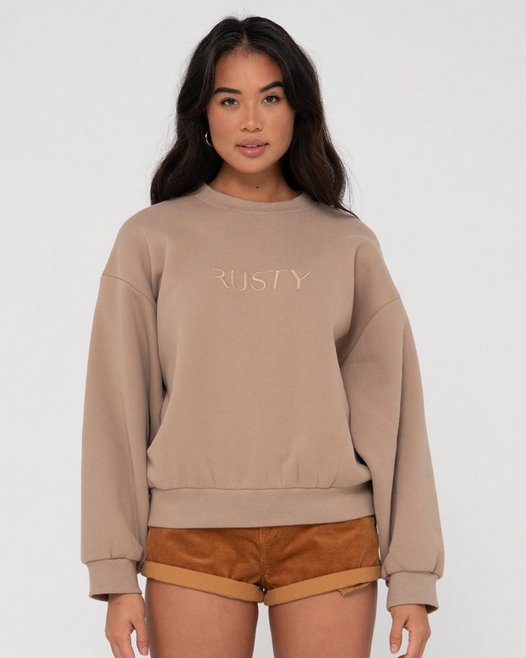 Rusty Sweatshirt SIGNATURE OVERSIZE CREW FLEECE von Rusty
