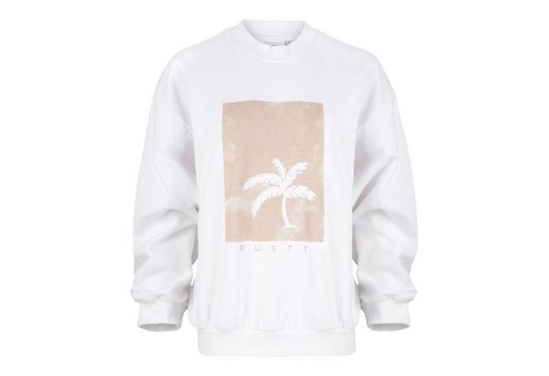 Rusty Sweatshirt SUNSET PALM OVERSIZE CREW NECK FLEECE von Rusty