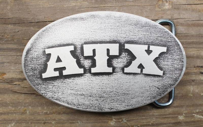 Atx Custom Metall Gürtelschnalle | Austin, Texas Passen Sie Mit Ihrer Stadt Oder Ihrem Namen Tolles Geschenk Music City Benutzerdefinierte Schnalle von RustyKnuckles