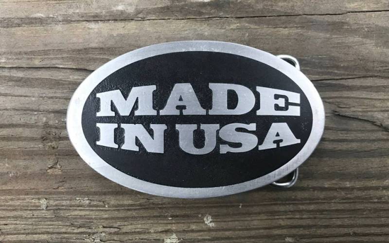 Made in Usa Custom Gürtelschnalle - Strapazierfähige Schnalle American Pride Geschenke Für Jungs Gebaut Die Ewigkeit Papa Bruder Handmade Den von RustyKnuckles