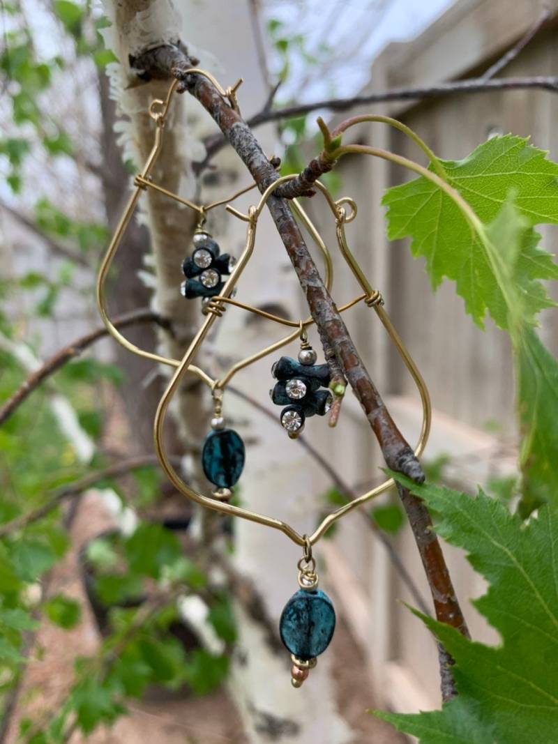 Einzigartige Tropfen Ohrringe von RustyRoostBoutique