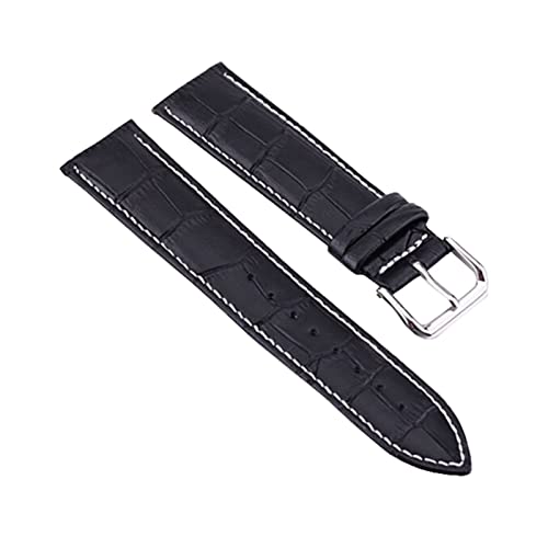 10-24mm Herren Klassisch Komfortables und Weiches Uhrenarmband Echtes Leder Uhrenarmband Ersatzzubehör, 12mm. von Ruthlessliu