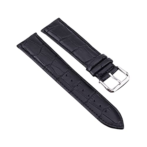 10-24mm Herren Klassisch Komfortables und Weiches Uhrenarmband Echtes Leder Uhrenarmband Ersatzzubehör, 16mm von Ruthlessliu