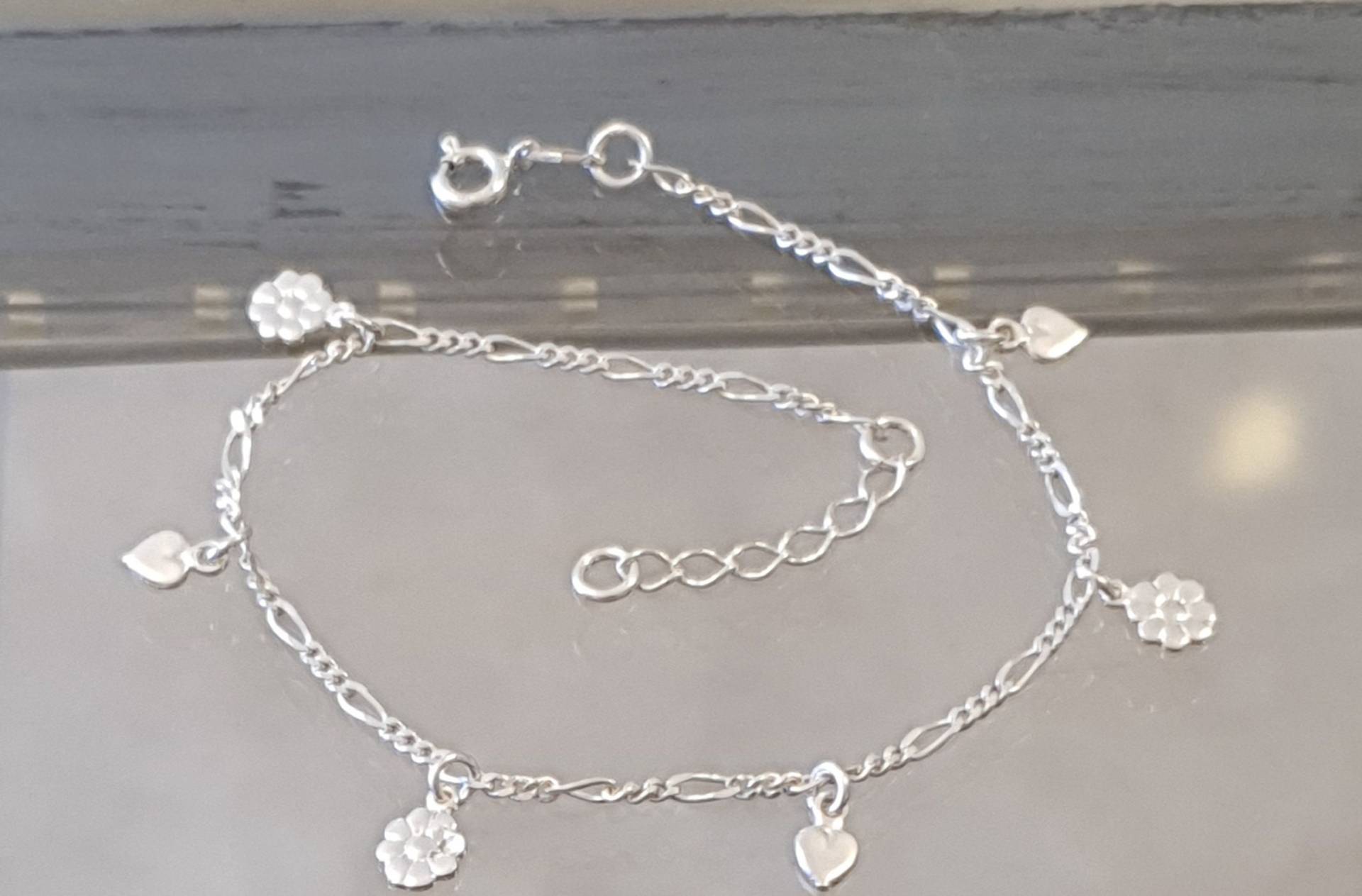 Fußkettchen Silber, Für Frauen, Leg Kette, Silverelet, Strand Fußkettchen, Dianty Silberkette von RutyPaloma