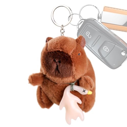 Ruwshuuk Capybara Plüschtier, Niedliche Grill-Serie Plüschtier, 12 cm Mode-Accessoire, Lustiges Tier Spielzeug für Täglichen Gebrauch & Outdoor-Unterwegs von Ruwshuuk
