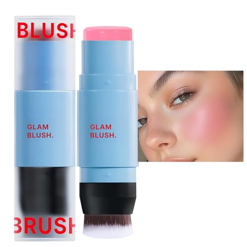 Ruwshuuk Creme Blush Stick - Lidschatten & Makeup Creme Blush Stick - Doppelseitiger Langzeitblush Mit Sofortiger Farbentfaltung Für Tägliche Anwendung & Vielseitige Beauty-Pflege von Ruwshuuk