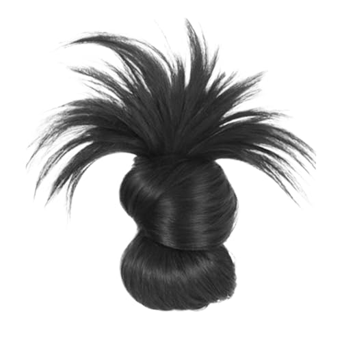 Ruwshuuk Dutt Haarteil - Steckzopf Mit Federn - Leichter Naturgemäßer Bequemer Alltags-Haarclip Für Damen Mädchen Freundinnen Kolleginnen von Ruwshuuk