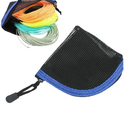 Ruwshuuk Fly Fishing Leader Wallet, Salzwasserfischerdrahtbrieftasche | 8 Slots Mesh Pocket | Schnelltrocknende Fliegenführer-Tasche, Fischereizubehör für den Außengebrauch im Freien von Ruwshuuk