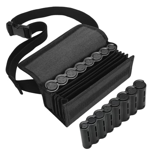 Ruwshuuk Münzgeld Taschenhalter - Münzspender Mit 8 Fächern Für Aufbewahrung - Robuster Hüftgurt Geldwechsler für Servicekräfte Kollegen Geschenkidee von Ruwshuuk