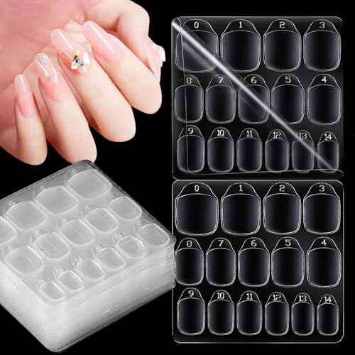 Ruwshuuk Nagelklebelaschen,Fake-Nagelkleberaufkleber,Doppelseitiger Klebeaufkleber für künstliche Nägel | Unsichtbare Klebelaschen für künstliche Nägel für Kinder, Frauen, Mädchen, Zuhause, Outdoor von Ruwshuuk