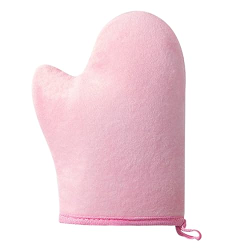 Ruwshuuk Selbstbräunungs-Handschuh - Selbstbräunungs-Lotion Applikator - Maschinenwaschbarer Ultraweicher Flock-Applikator Mit Daumen Für Sprühlotionen Mousse Gesicht Damen Herren von Ruwshuuk