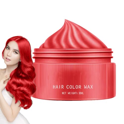 Ruwshuuk Temporäres Haarfärbewachs, Instant-Frisur-Cremefarbstoff - Temporäre Haarfarbe mit Wachswachs | Temporäres modellierendes Haarfärbewachs in natürlicher Farbe für Männer, Frauen, alle von Ruwshuuk