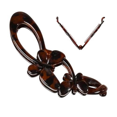 Ruwshuuk Twist Haarklammern | Pferdeschwanz Halter Clip Mit Verzierung | Tragbare Damen Frisuren Clips Für Langem Kurzem Dünnem Feinem & Dickem Haar Styling Ruwshuuk Twist Haarklammern | Pferdeschwanz Halter Clip Mit Verzierung | Tragbare Damen Frisuren Clips Für Langem Kurzem Dünnem Feinem & Dickem Haar Styling von Ruwshuuk