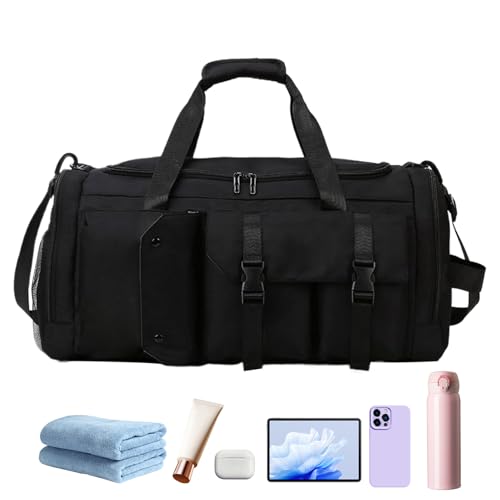 Ruwshuuk Übernachtungstaschen Für Damen - Große Wasserabweisende Reisetasche,Rucksack Mit Feuchtigkeitsgetrennten Fächern Für Springseile Fitnessbänder Sportschuhe Handtücher Handschuhe Indoor Ruwshuuk Übernachtungstaschen Für Damen - Große Wasserabweisende Reisetasche,Rucksack Mit Feuchtigkeitsgetrennten Fächern Für Springseile Fitnessbänder Sportschuhe Handtücher Handschuhe Indoor von Ruwshuuk