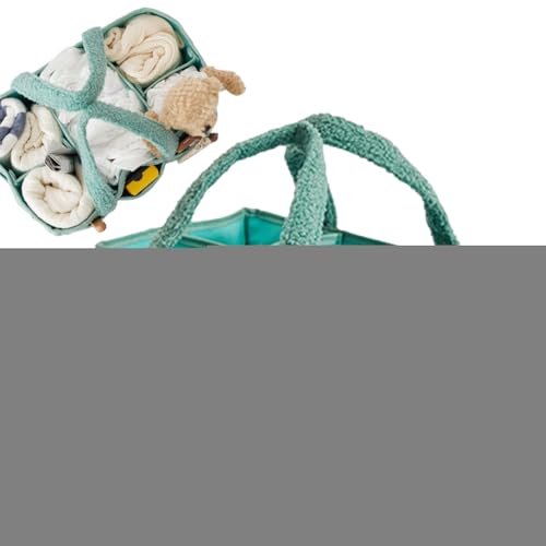 Ruyeiig Reise Wickeltasche,Plüschige Tragbare Schultertasche Eimerform - Flexible Fächer Handtasche Eimerform Weekender Für Auto Krankenhaus Kindergarten Flugzeug Picknick Urlaub von Ruyeiig