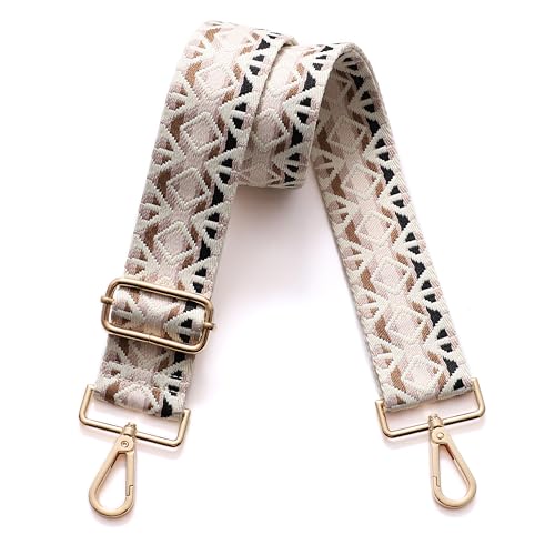 Geldbörsenriemen Ersatz breiter Crossbody Schultergurt für Taschen Geldbörse Extender Zubehör Gitarrengurte, Goldschnalle-332, inch, Crossbody Geldbörsenriemen Ersatz breiter Crossbody Schultergurt für Taschen Geldbörse Extender Zubehör Gitarrengurte, Goldschnalle-332, inch, Crossbody von Ruyitycy
