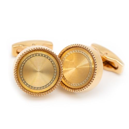 Ruyosn Manschettenknöpfe Herren Klassische Manchettenknoepfe Cufflink Manschette Link für Hemd Accessoires Manschettenknöpfe Hochzeit Business Party Geschäft Geschenk von Ruyosn