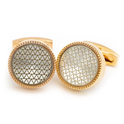 Ruyosn Manschettenknöpfe Herren Klassische Manchettenknoepfe Cufflink Manschette Link für Hemd Accessoires Manschettenknöpfe Hochzeit Business Party Geschäft Geschenk von Ruyosn