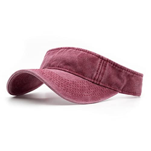 Ruyosn Unisex Visor Cap Schirmkappe Weinrot von Ruyosn