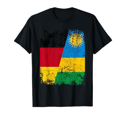 RUANDA DEUTSCHLAND Flagge | Damen Herren Kinder | Ruanda T-Shirt von Rwanda Family Shop