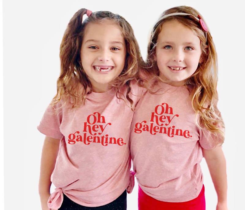 Mädchen Galentine Shirt, Galentines Day Kleinkind-T-Shirt, Oh Hey Bff Besties Beste Freunde Valentines T-Shirts Für Und Kleinkinder von RyLexDesign