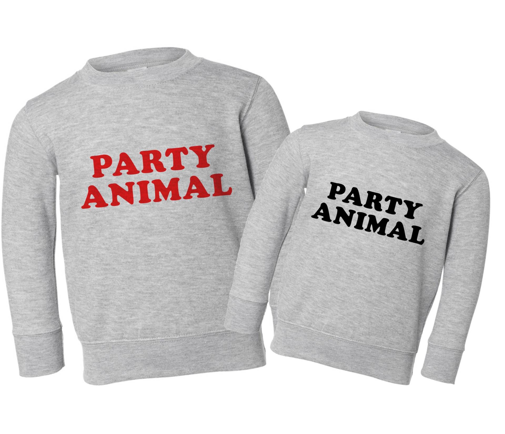 Party Animal Lustiger Fleece-Pullover Mit Rundhalsausschnitt, Geburtstag Sweatshirt, Pullover Für Kleinkinder, Kinder Oder Erwachsene von RyLexDesign