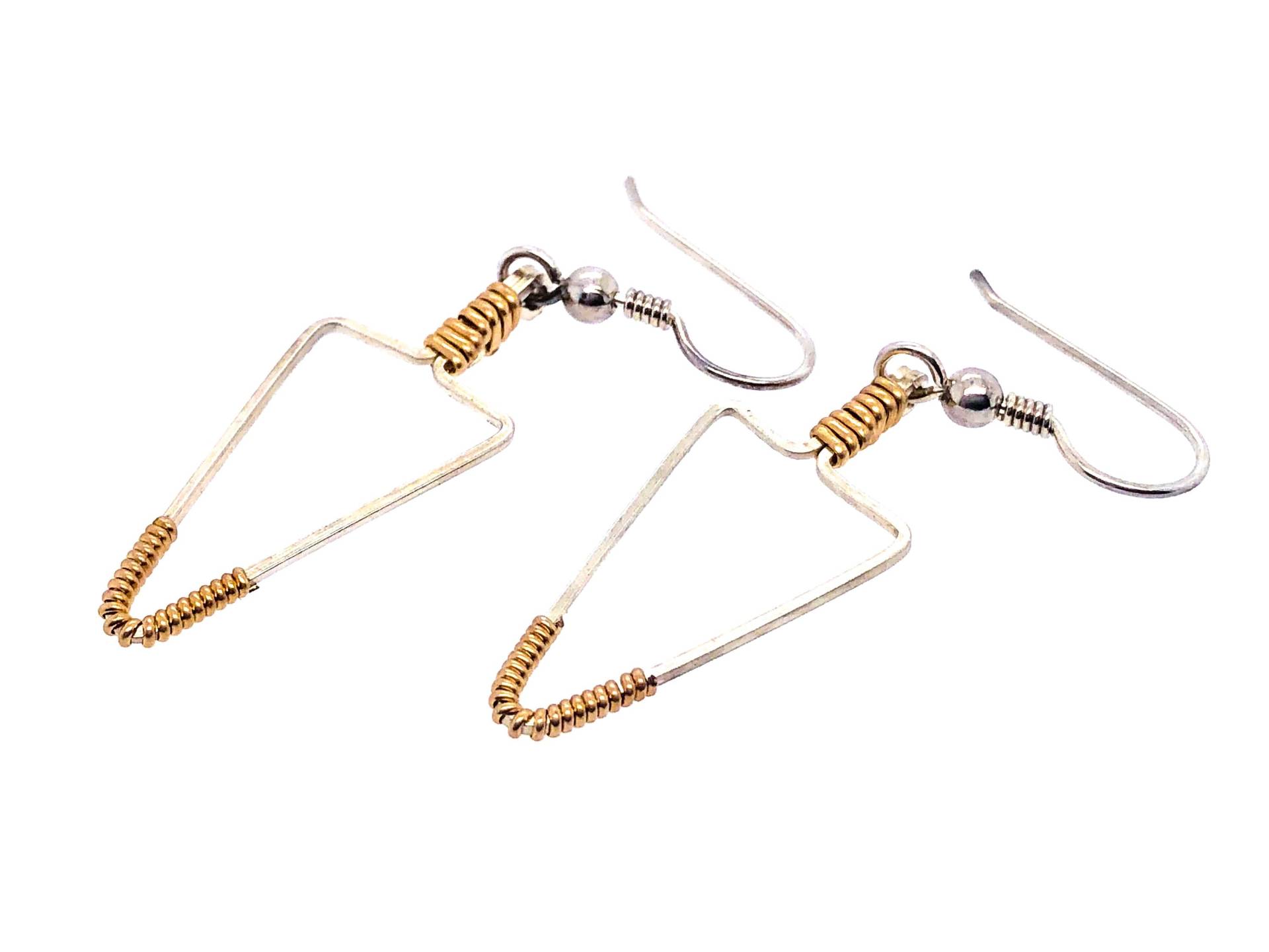 Pfeilspitze Tropfen Und Baumeln Ohrringe Handgemacht Wire Wrapped Schmuck von RyanEure